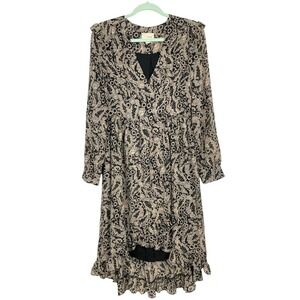 The Korner Floral Paisley Mini Ruffle Dress Small Party Date Night Out Boho